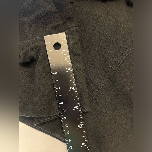 GANNI Women's Cotton Suiting Drawstring Shorts Black Size 36 - Small - High Rise - Picture 9 of 9